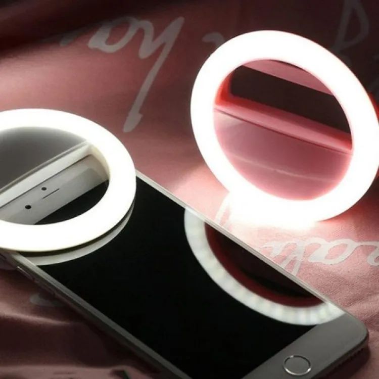 Portable Mobile Selfie Ring Light – Rechargeable LED Clip-On Ring with Flash Modes & Brightness Control for TikTok, Photography & Video Calls
