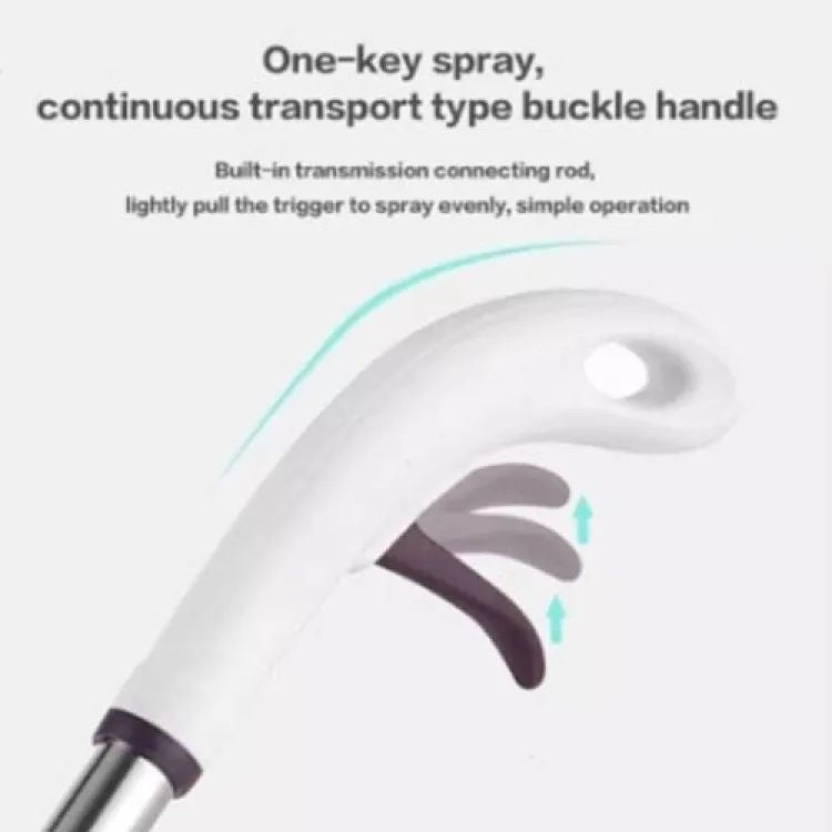 "360° Water Spray Mop with Refillable Bottle – Flat Microfiber Floor Cleaner for All Surfaces