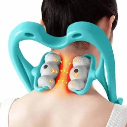 "Dual Trigger Point Neck & Back Massager Roller"