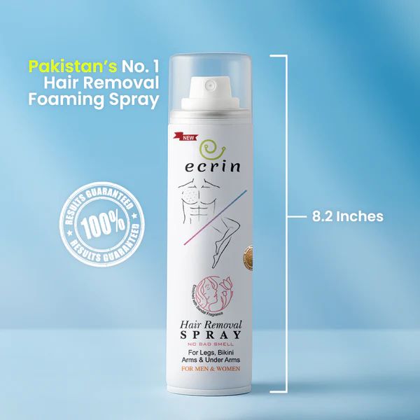 Ecrin Hair Removal Spray – Refreshing Foam Formula 200ml