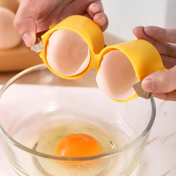 Portable Egg Opener Tool – Handheld Egg Cracker & Separator for Easy Cooking & Baking | Reusable Kitchen Accessory.