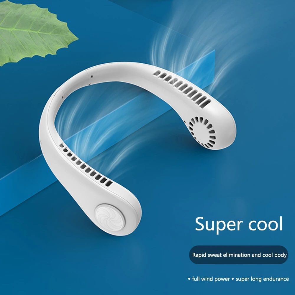 Bladeless Neck Fan – Portable, USB Rechargeable & Hands-Free Cooling for Sports & Travel!