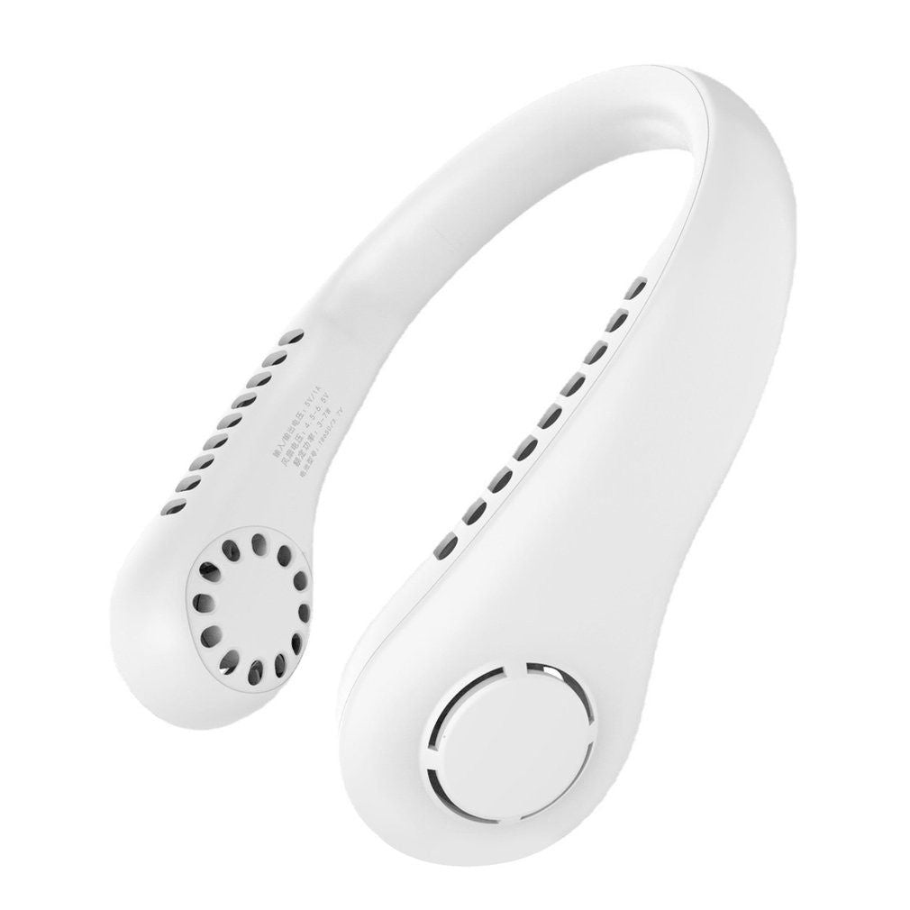 Bladeless Neck Fan – Portable, USB Rechargeable & Hands-Free Cooling for Sports & Travel!