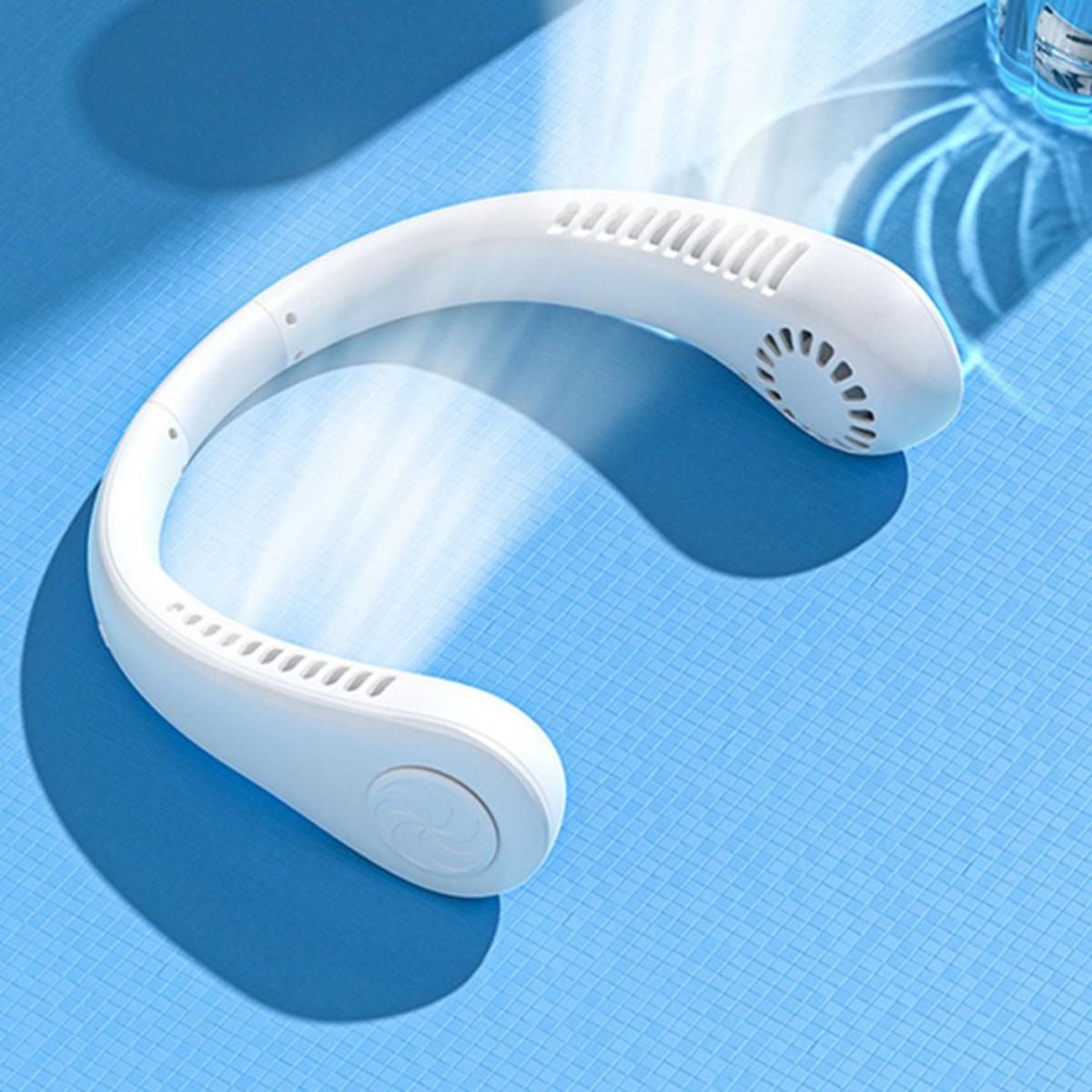 Bladeless Neck Fan – Portable, USB Rechargeable & Hands-Free Cooling for Sports & Travel!