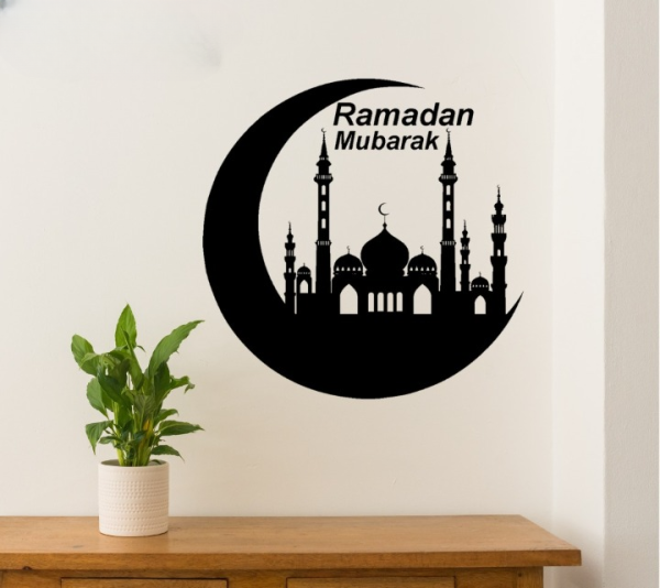 Ramzan Mubarak 3D Wooden Islamic Calligraphy Wall Art | Elegant Home & Office Décor | Perfect Gift 🎁