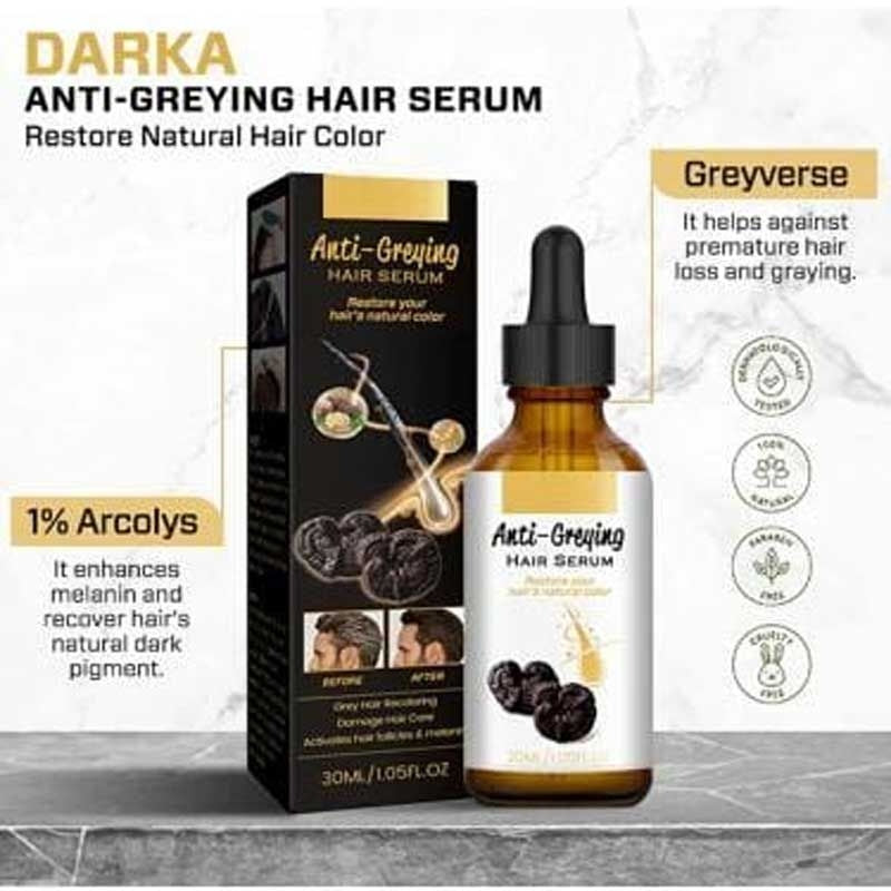 Anti-Greying Hair Serum – Ganoderma Lucidum Black Hair Solution 30ml