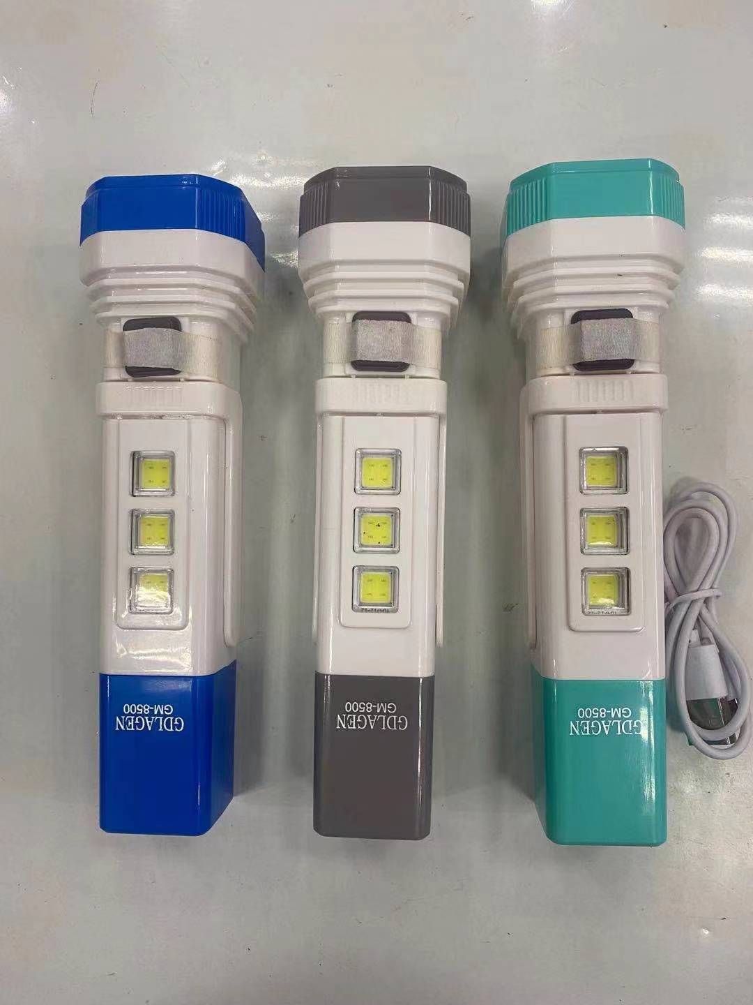 Solar Rechargeable LED Flashlight with Fan & Lantern – 3-in-1 Emergency Light