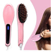Digital Fast Hair Straightener Brush – Electric Hot Comb with LCD & Anti-Frizz Design