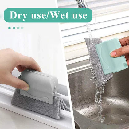 Window Groove Cleaning Brush  Portable Slot Cleaner for Tracks & Corners
