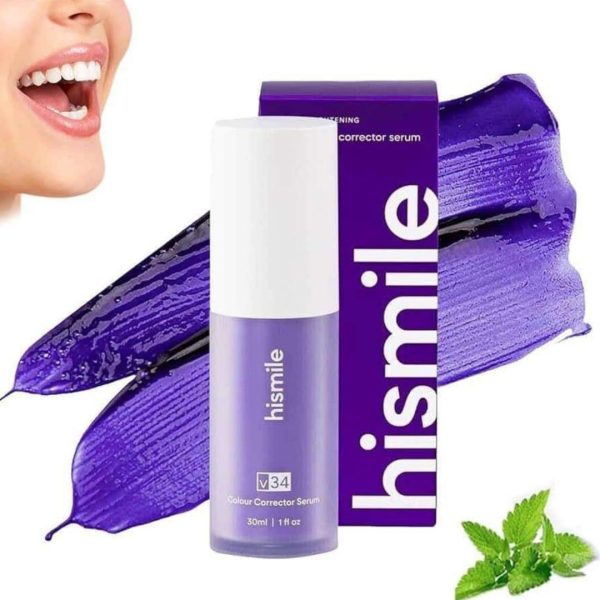 Teeth Whitening with Hismile V34 – 30ml Color Corrector Serum for Brighter Smile