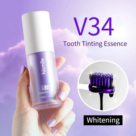 Teeth Whitening with Hismile V34 – 30ml Color Corrector Serum for Brighter Smile