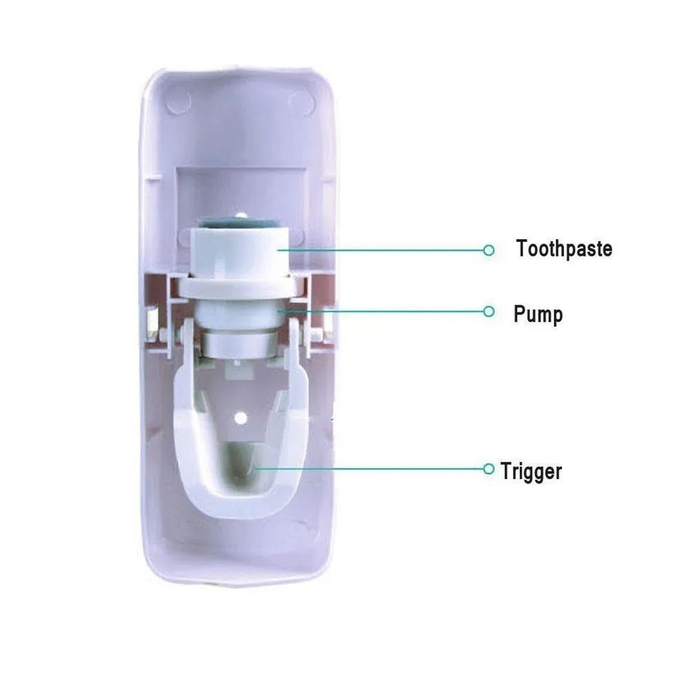 Automatic Toothpaste Dispenser with 5 Brush Holder
