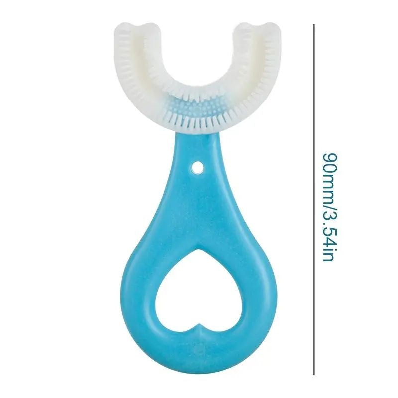 Kids U-Shaped Toothbrush  360° Silicone Oral Cleaner for Toddlers