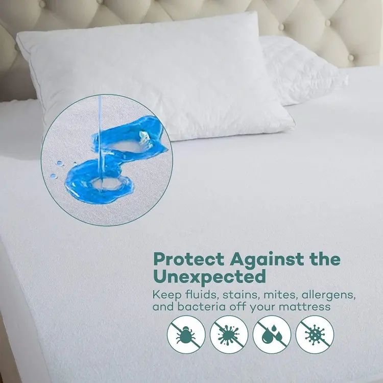 Waterproof Double Bed Mattress Cover – Cotton