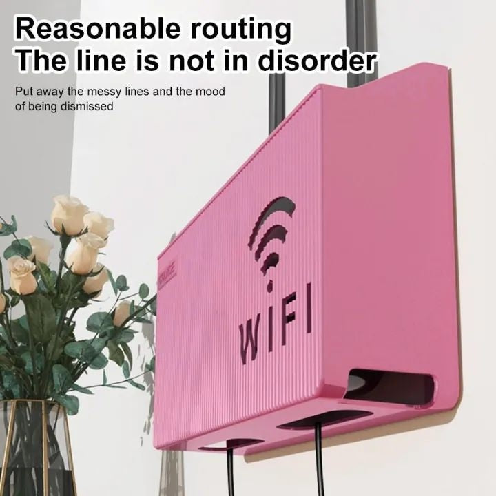 Wall-Mounted WiFi Router Storage Box